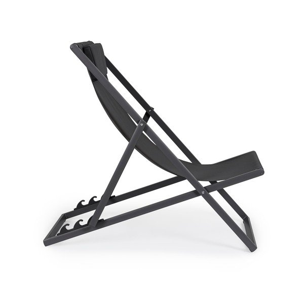 Antracitové kovové zahradní lehátko Taylor – Bizzotto-image-1