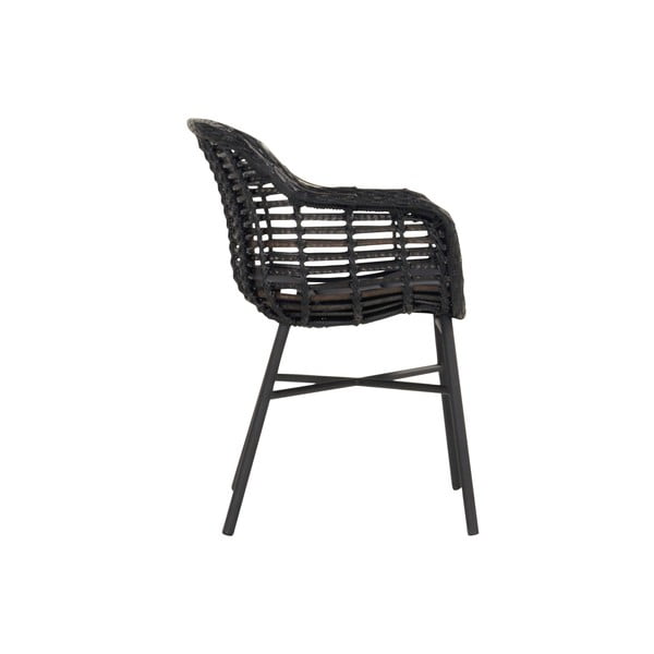 Černá plastová zahradní židle Cecilia – Hartman-image-3