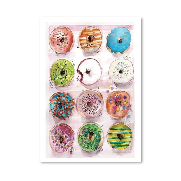 Plakát Americanflat Donuts by Claudia Libenberg, 30 x 42 cm