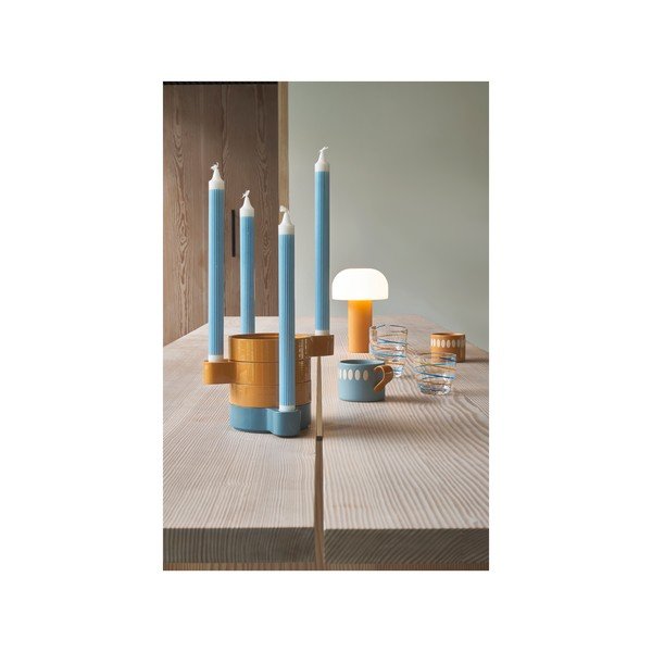 Bílá/oranžová LED stolní lampa (výška 22,5 cm) Styles – Villa Collection-image-3