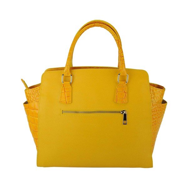 Kožená kabelka Marta Yellow-image-1