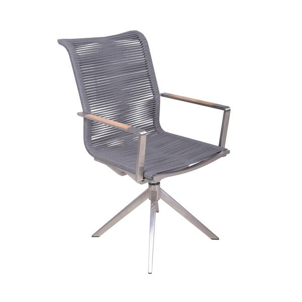 Šedá kovová zahradní židle Rubiera – Garden Pleasure