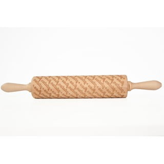Dřevěný embosovaný váleček na těsto Valek Gluten Free