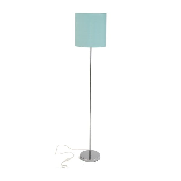 Světle tyrkysová stojací lampa Versa Aquamarina, výška 148 cm