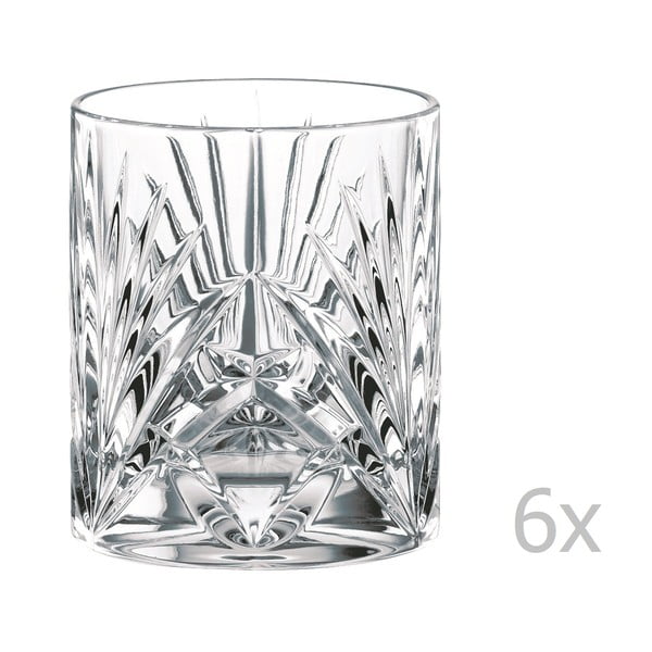 Sada 6 sklenic na whisky z křišťálového skla Nachtmann Palais Whisky Tumbler, 240 ml