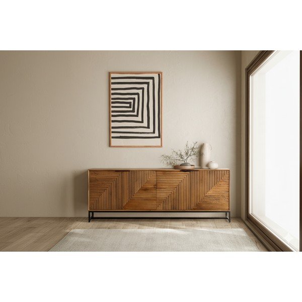 Komoda z mangového dřeva v přírodní barvě 210x80x40 cm Nereida – MOME-image-1