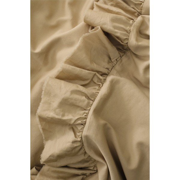 Světle zelené/khaki povlečení na jednolůžko z bavlněného saténu 150x210 cm Gloria – Ellos Home-image-2