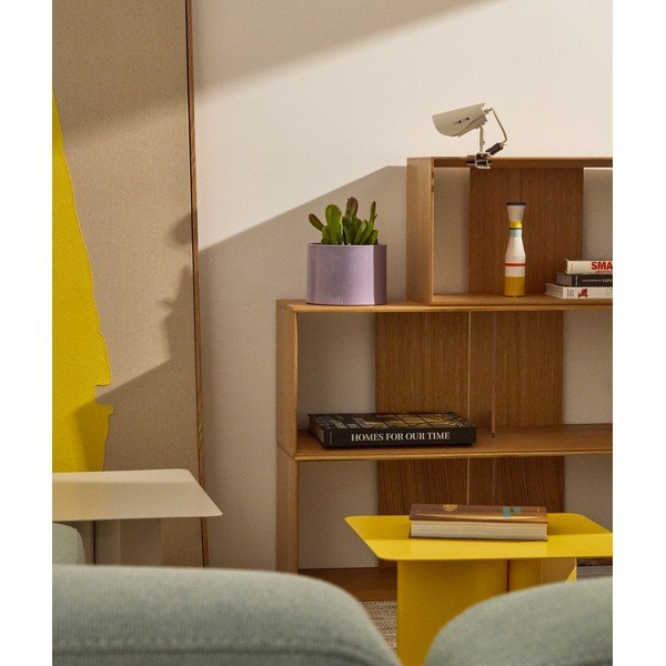 Světle šedá kovová stolní lampa s klipem (výška 16 cm) Jula – Kave Home-image-3