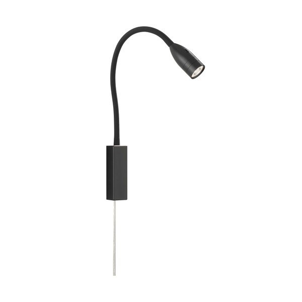 Černé kovové LED stmívatelné bodové svítidlo Sten – Fischer & Honsel