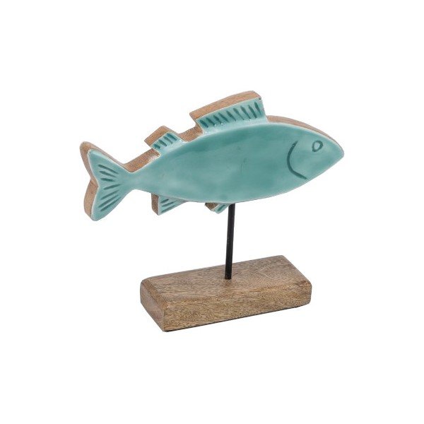 Dřevěná soška (výška 20 cm) Fish – Ego Dekor