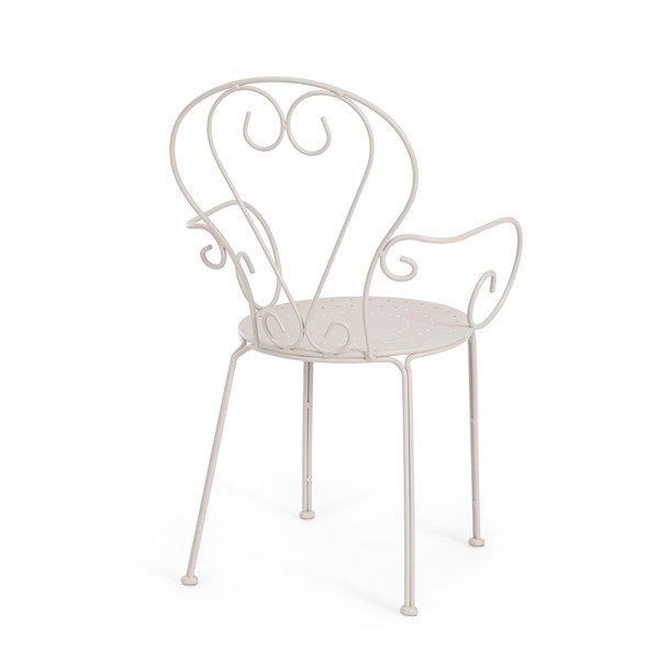 Béžová kovová zahradní židle Etienne – Bizzotto-image-4