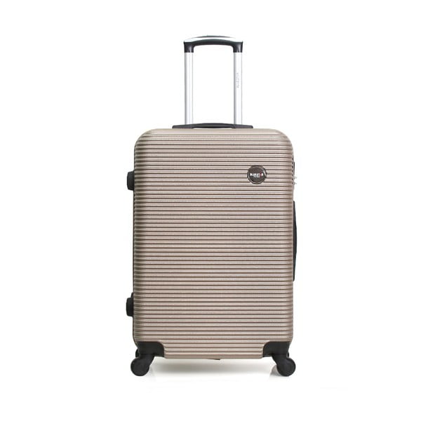 Béžový cestovní kufr na kolečkách BlueStar Porto, 64 l