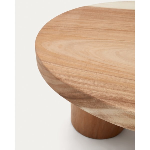 Konferenční stolek z masivu munggur v přírodní barvě 60x90 cm Mosi – Kave Home-image-4