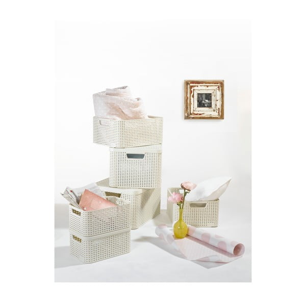 Šedý úložný košík Curver Style, 30 l-image-1