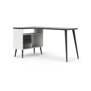 Pracovní stůl s černou deskou 145x81 cm Oslo - Tvilum