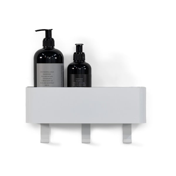 Bílá nástěnná ocelová koupelnová polička Multi – Spinder Design