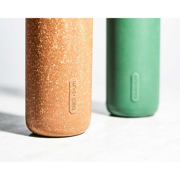 Skleněná láhev na vodu s oranžovým silikonovým obalem Black + Blum G-Bottle, 600 ml-image-4