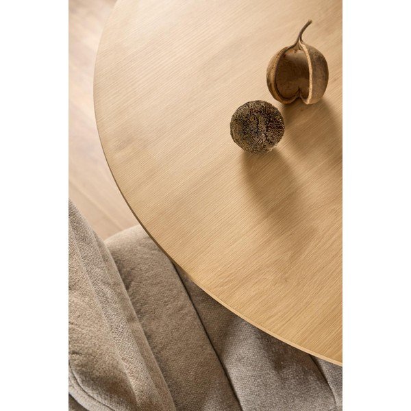Kulatý jídelní stůl s deskou v dubovém dekoru ø 120 cm Cadiz – Actona-image-2