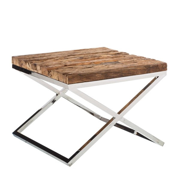 Konferenční stolek s deskou z recyklovaného topolového dřeva Denzzo Bandile