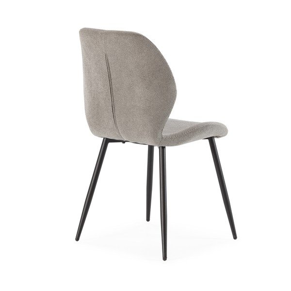 Světle šedé čalouněné jídelní židle v sadě 4 ks Ansu – Marckeric-image-2