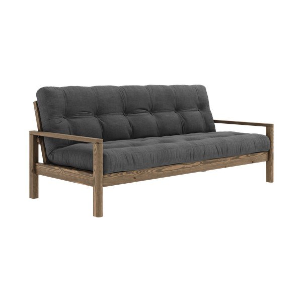 Černo-antracitová rozkládací pohovka 205 cm Knob – Karup Design-image-3