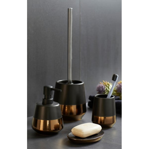 Černý keramický dávkovač mýdla Wenko Brandol-image-1