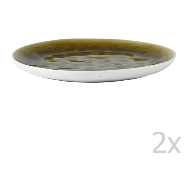 Sada 2 dezertních talířů Green, 21 cm