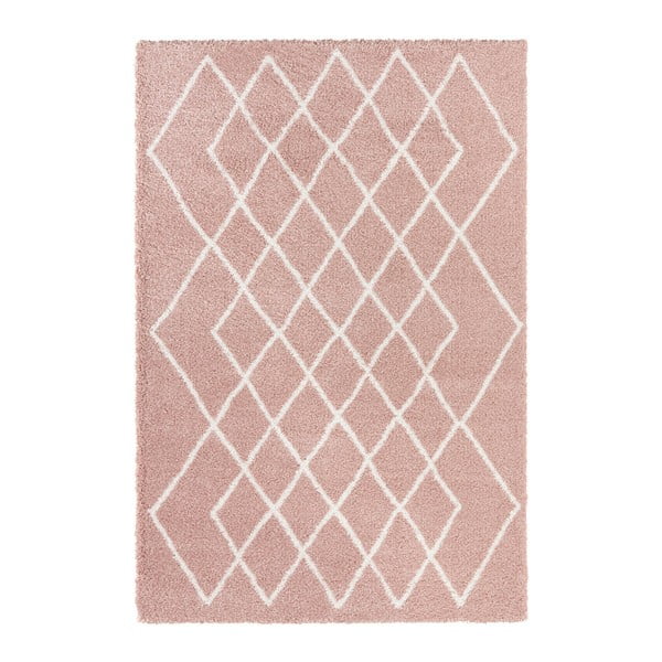 Růžový koberec Elle Decoration Passion Bron, 120 x 170 cm