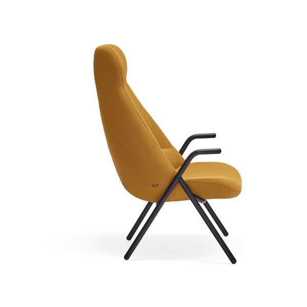 Žluté křeslo Teulat Dins, výška 114 cm-image-3