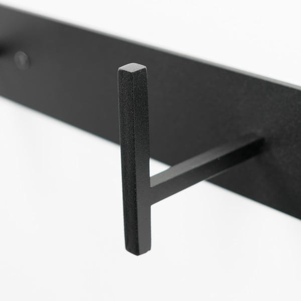 Černý kovový nástěnný věšák 64 cm Chapman – Spinder Design-image-3