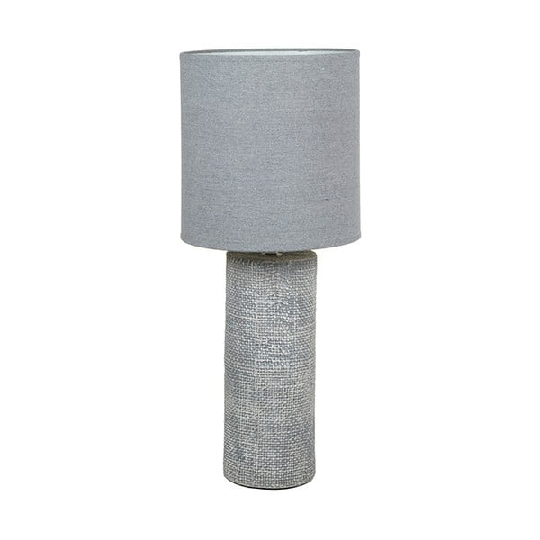 Šedá keramická stolní lampa Santiago Pons Coastal, výška 70 cm