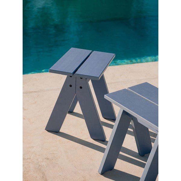 Modrá dřevěná zahradní židle Navo – noo.ma-image-1