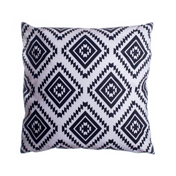 Černo-bílý dekorační polštář 45x45 cm - JAHU collections