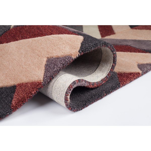 Červeno-šedý ručně tkaný koberec Flair Rugs Salon, 200 x 290 cm-image-1