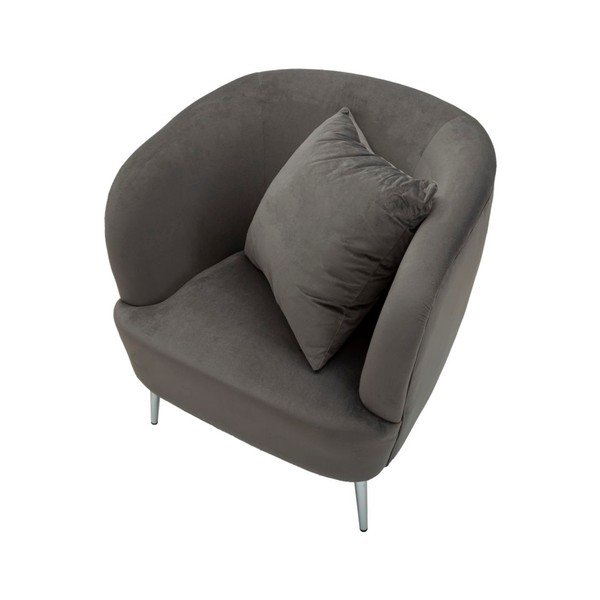 Šedé sametové křeslo Silvery – Mauro Ferretti-image-4