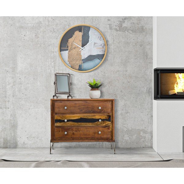 Modré nástěnné hodiny Mauro Ferretti Art, ø 60 cm-image-1