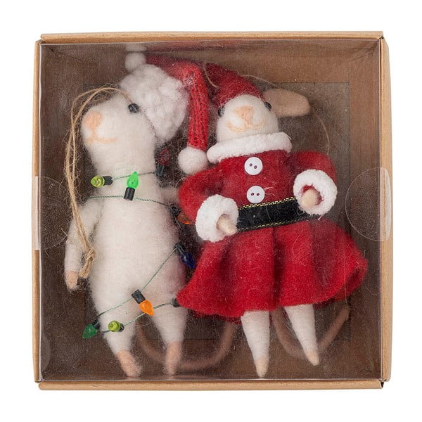 Vlněné vánoční ozdoby v sadě 2 ks 13 cm Peo – Bloomingville-image-2