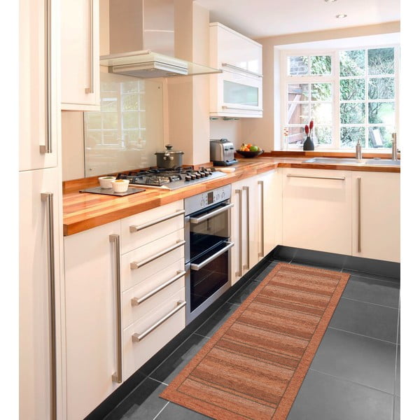 Oranžový běhoun Floorita Velour, 55 x 190 cm-image-2