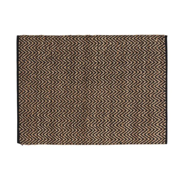 Koberec v černo-přírodní barvě 120x170 cm Zigzag – douceur d'intérieur-image-4