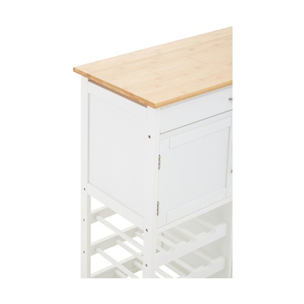 Bambusový kuchyňský ostrůvek na kolečkách 37x67 cm Harlow – Premier Housewares-image-4