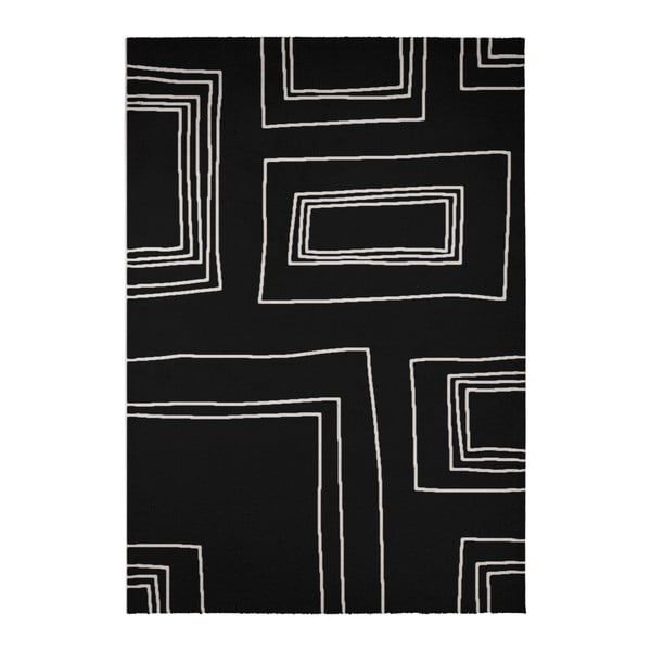 Černý koberec Calista Rugs Madrid, 160 x 230 cm