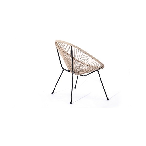 Béžové zahradní křeslo z umělého ratanu Le Bonom Avocado-image-1