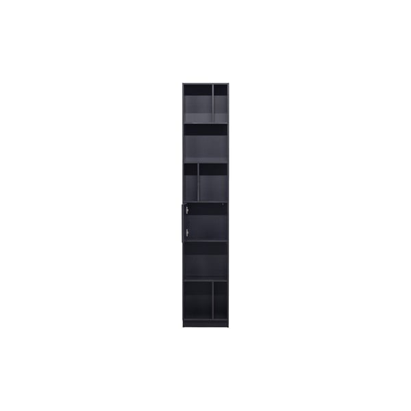 Černá modulární knihovna z borovicového dřeva 40x210 cm Finca – WOOOD-image-2