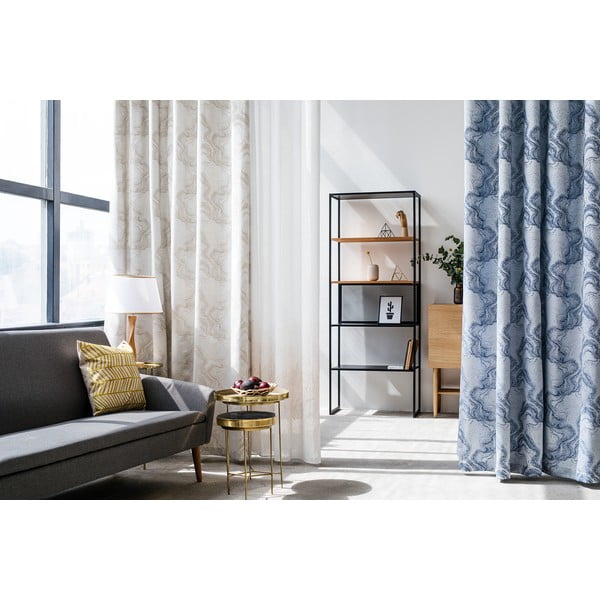 Modro-šedý závěs 140x260 cm Carra – Mendola Fabrics-image-1