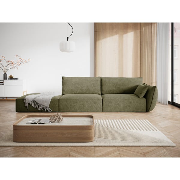 Zelená lenoška (pravý roh) Vanda – Mazzini Sofas-image-1
