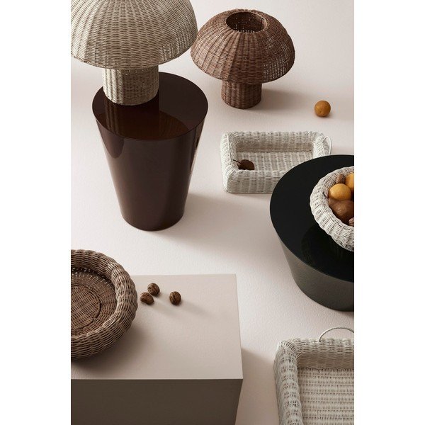 Ratanová LED stolní lampa v přírodní barvě s ratanovým stínidlem (výška 40 cm) Irele – Bizzotto-image-1