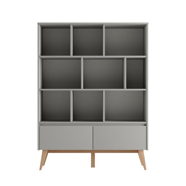 Šedá dětská knihovna 120x42,5 cm Swing – Pinio-image-2