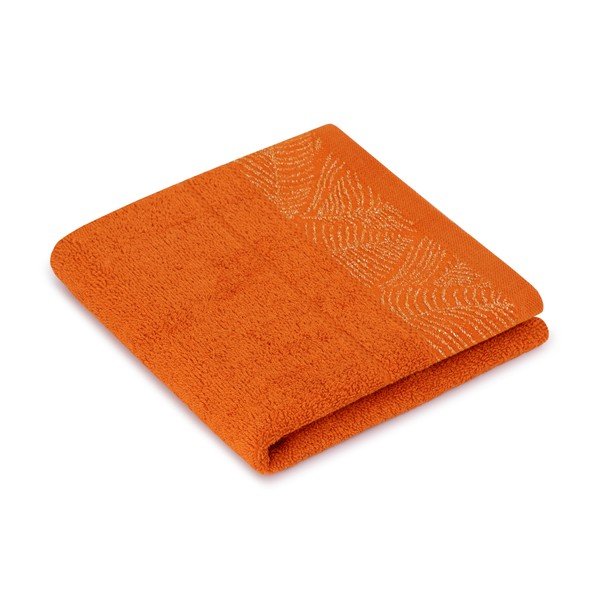 Oranžové/béžové froté bavlněné ručníky a osušky v sadě 6 ks Bellis – Restilo-image-3