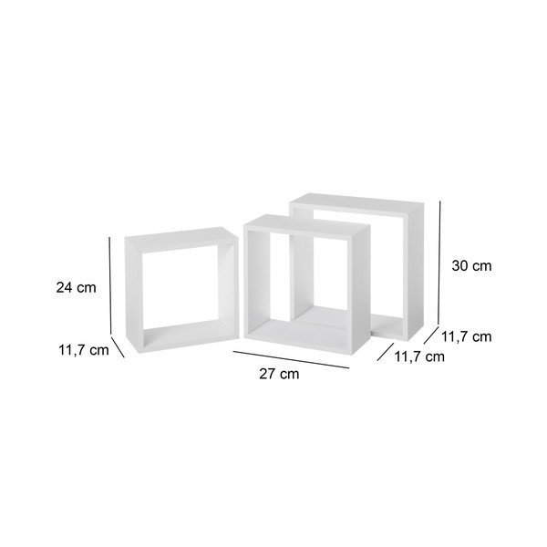 Bílé police v sadě 3 ks – Casa Selección-image-2