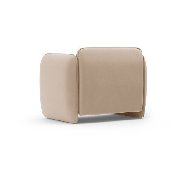 Hnědé sametové křeslo Georgia – Micadoni -image-3